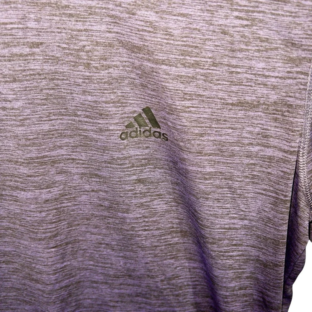 Adidas Mens XL‎ Golf Performance Quick Dry Shirt Purple Black
